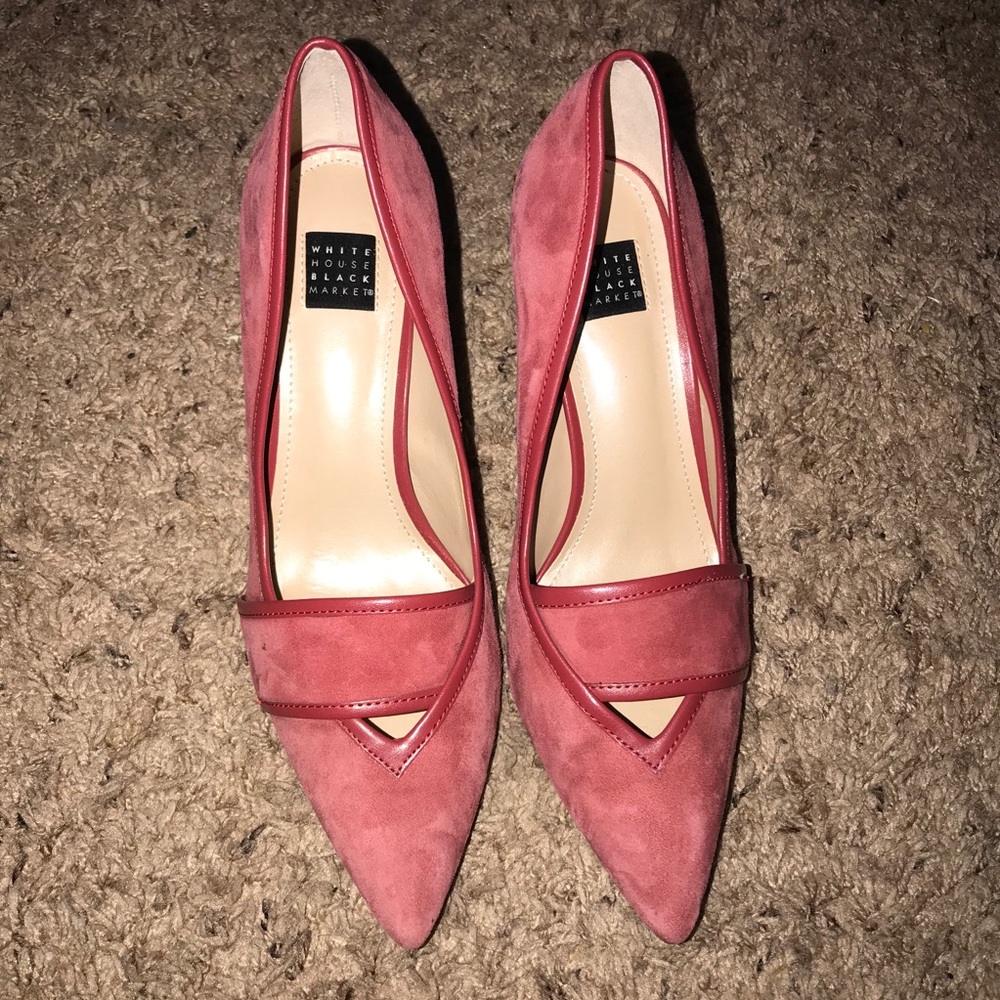 WHBM Suede heels